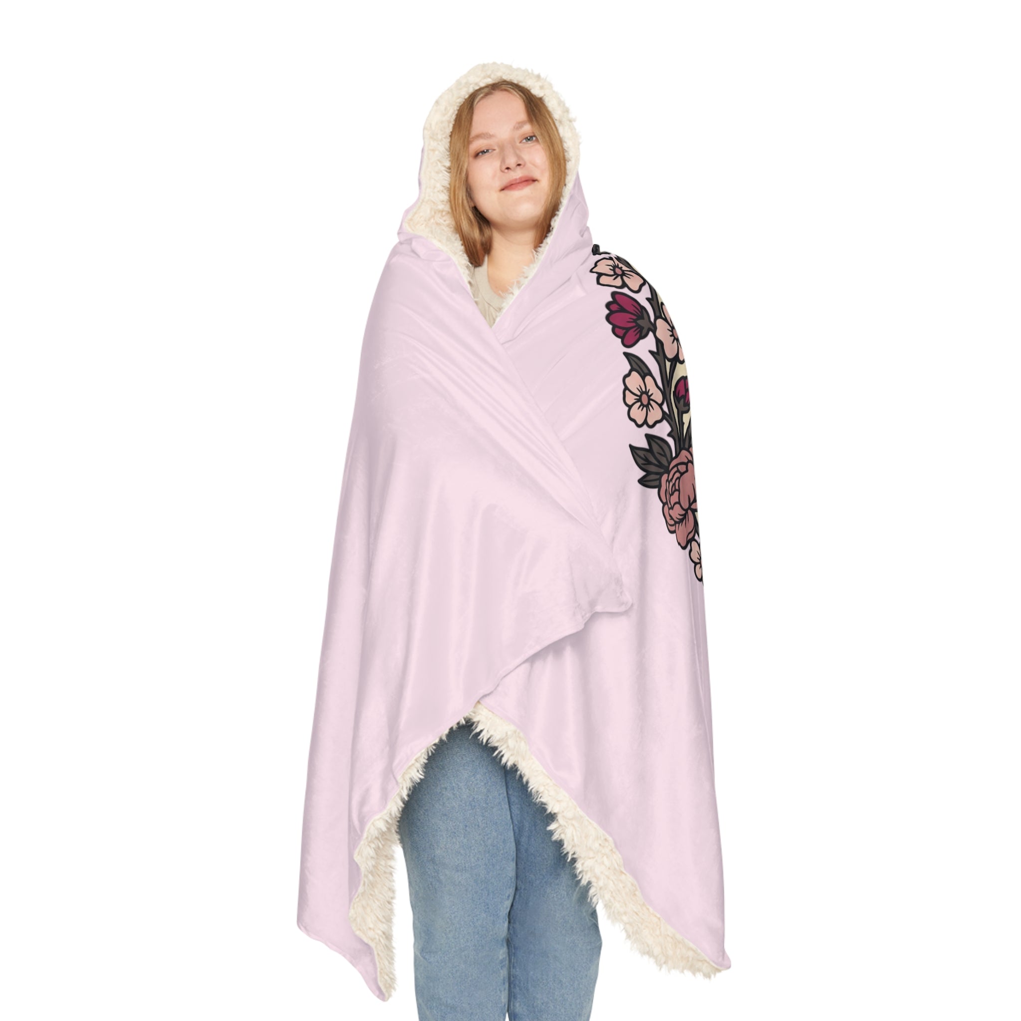 Revive Hydration Hooded Blanket — Floral BFF Aesthetic Cozy Throw