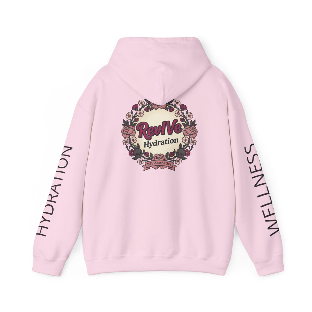 Revive Hydration Wellness Hoodie — Floral Logo Pullover