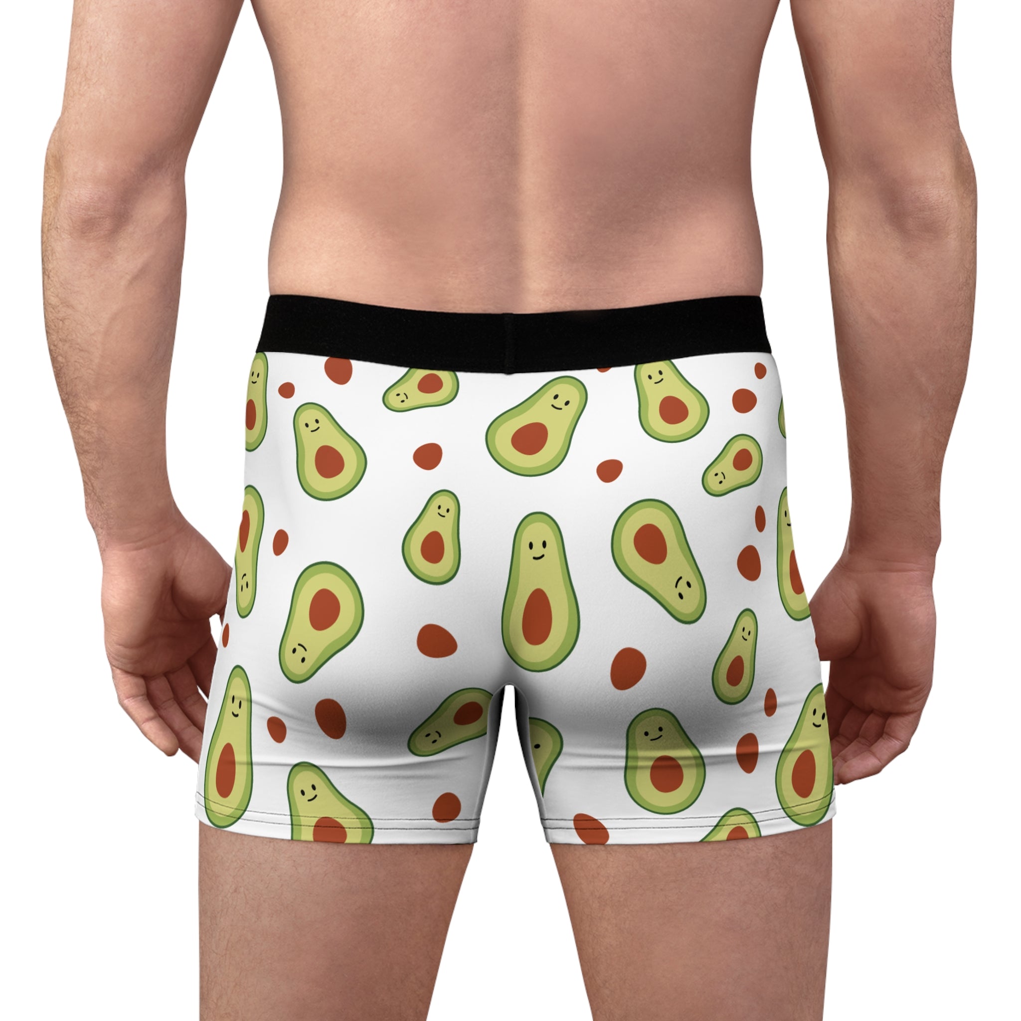 Vegan Avocado Boxer Briefs — Cute AOP Men's Underwear