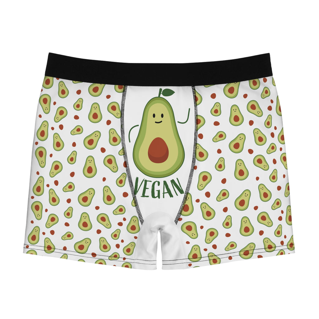Vegan Avocado Boxer Briefs — Cute AOP Men's Underwear