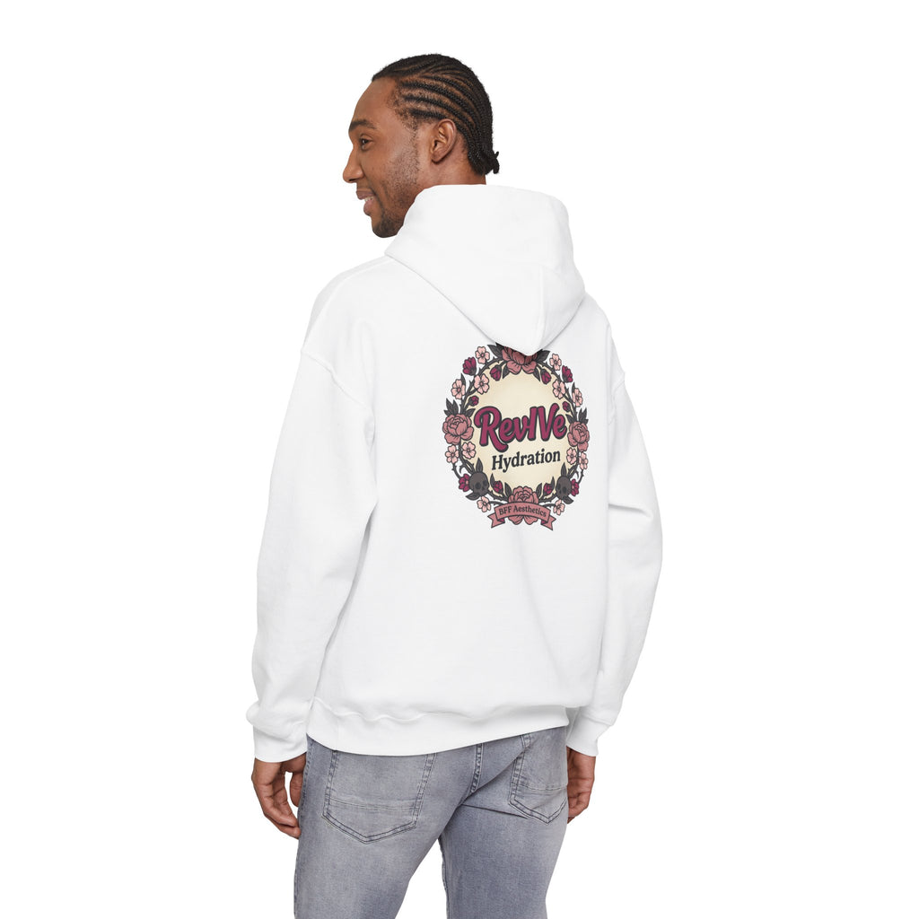 Revive Hydration Wellness Hoodie — Floral Logo Pullover