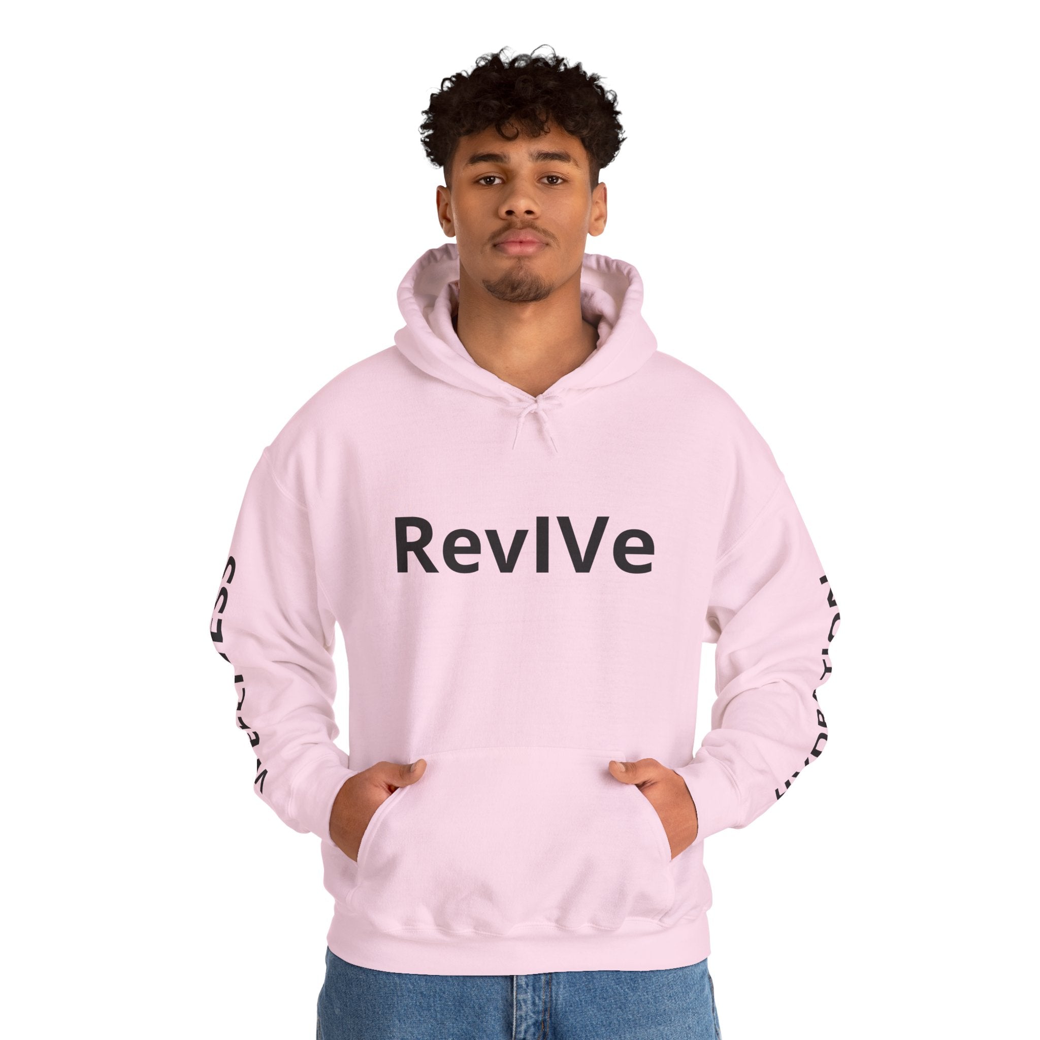 Revive Hydration Wellness Hoodie — Floral Logo Pullover