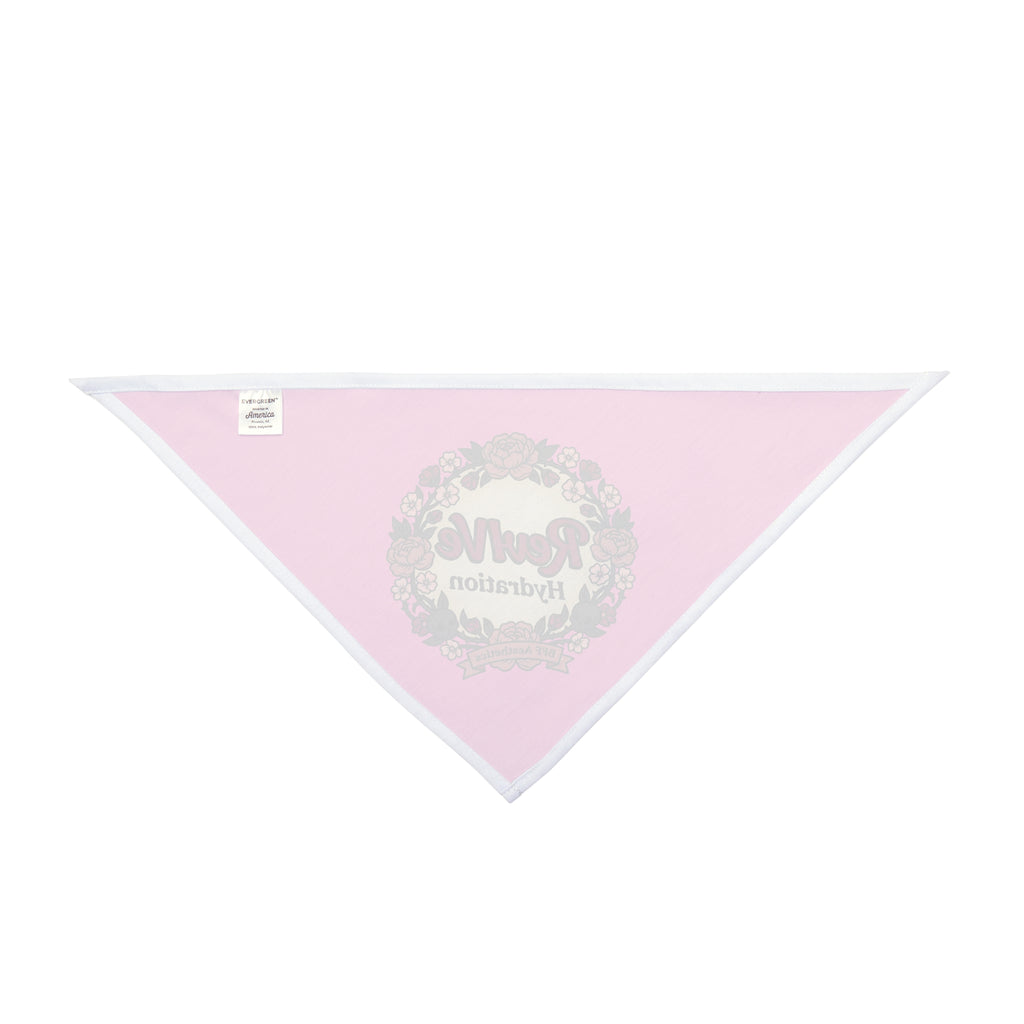 Revive Hydration Pet Bandana — Floral Wreath Pink Dog & Cat Accessory