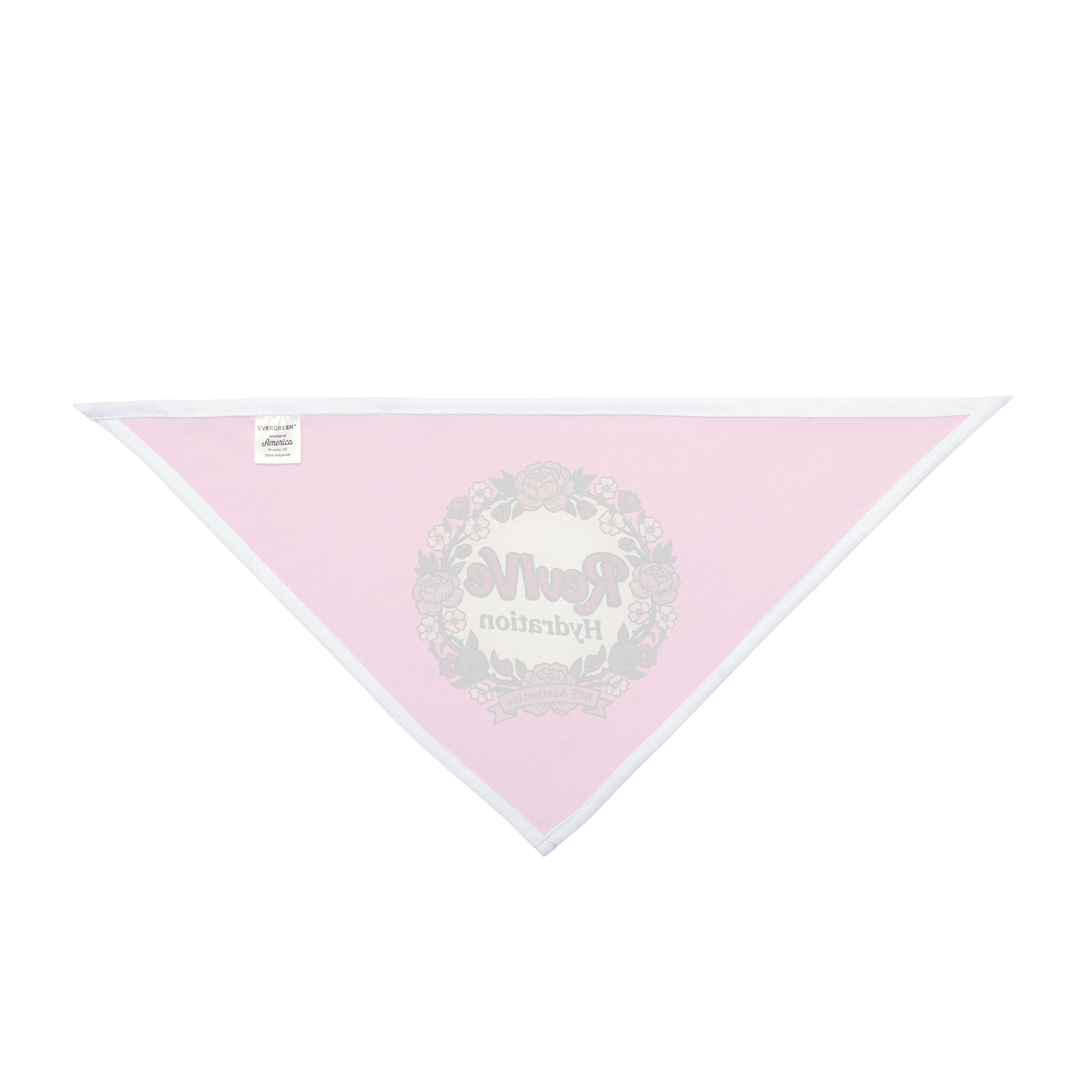 Revive Hydration Pet Bandana — Floral Wreath Pink Dog & Cat Accessory