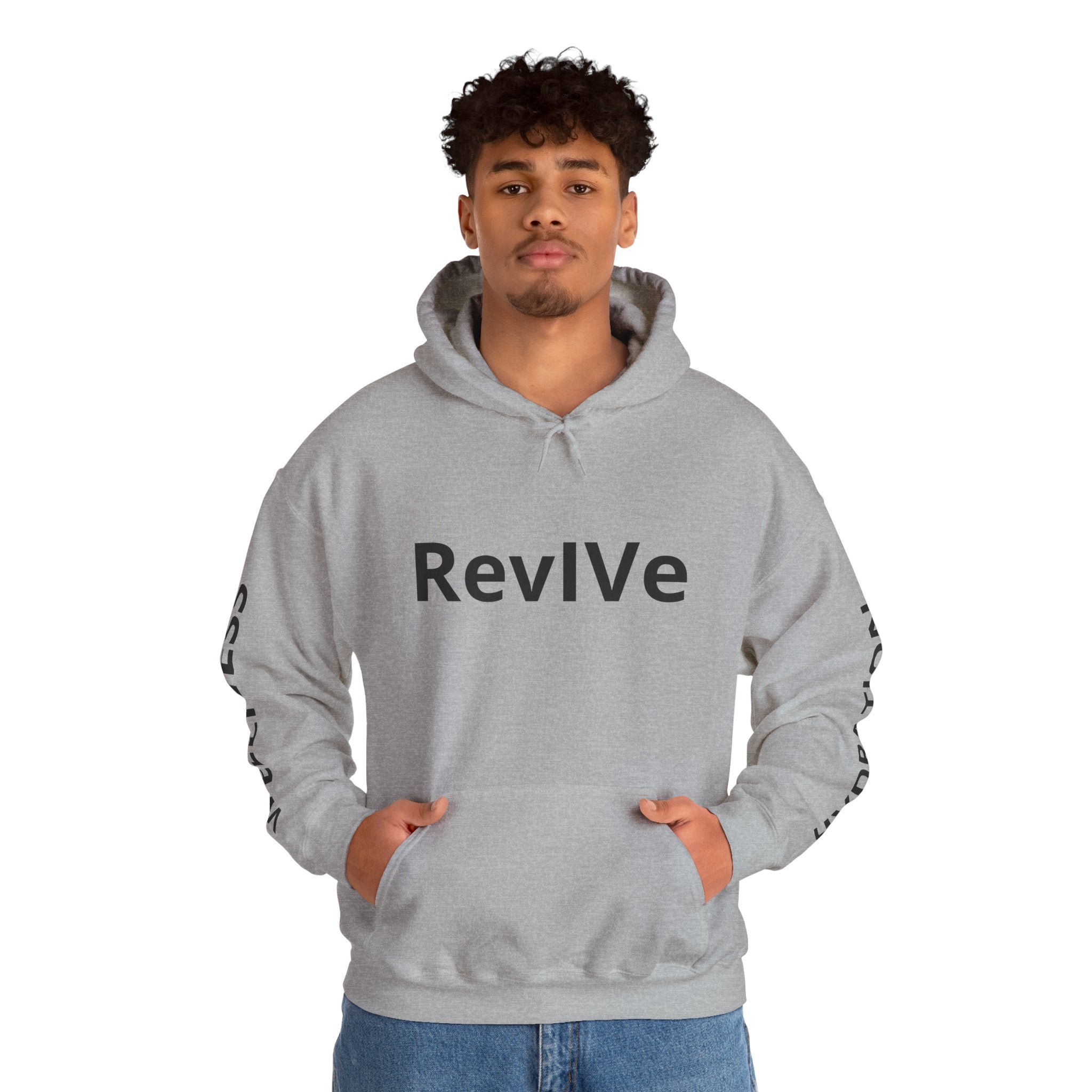 Revive Hydration Wellness Hoodie — Floral Logo Pullover