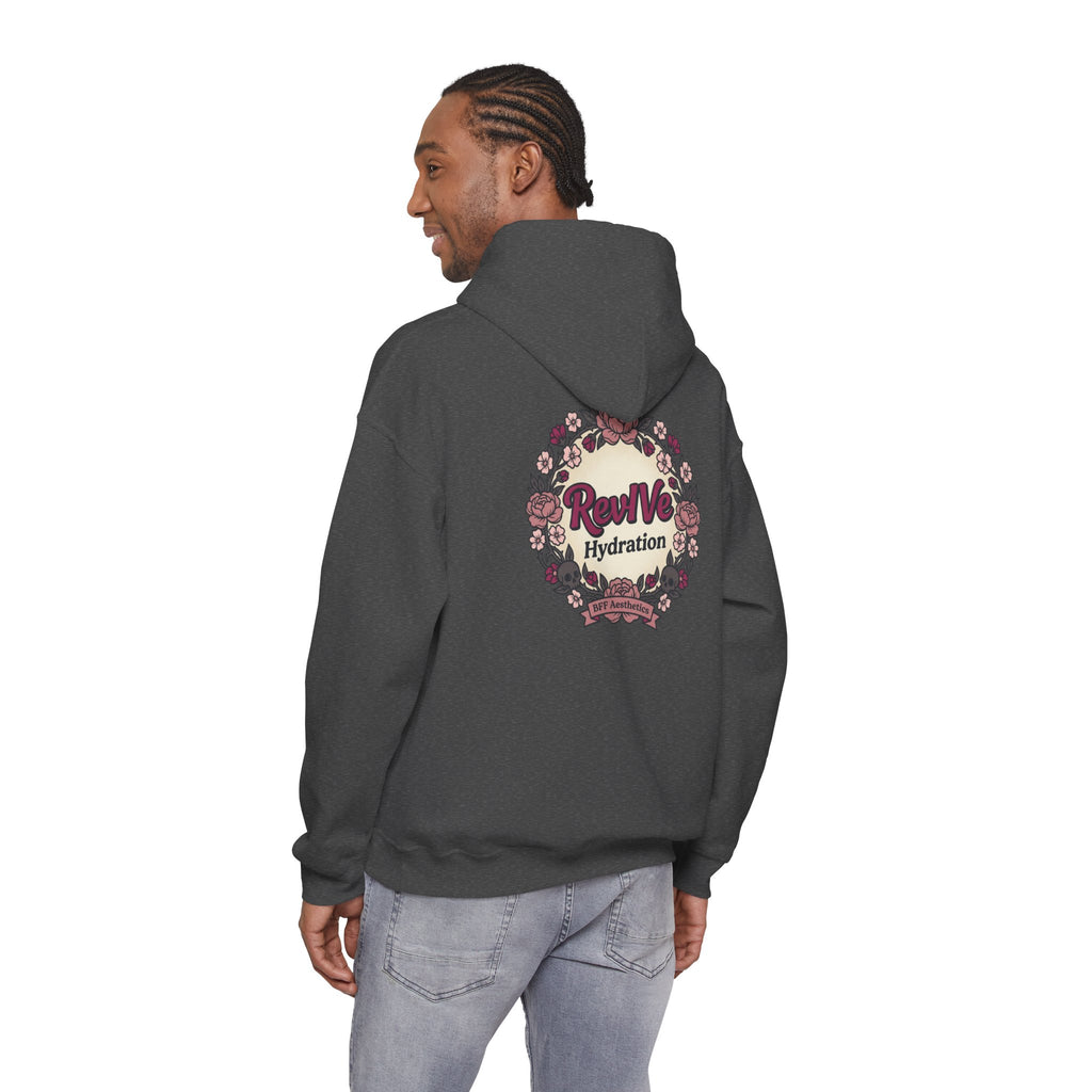 Revive Hydration Wellness Hoodie — Floral Logo Pullover